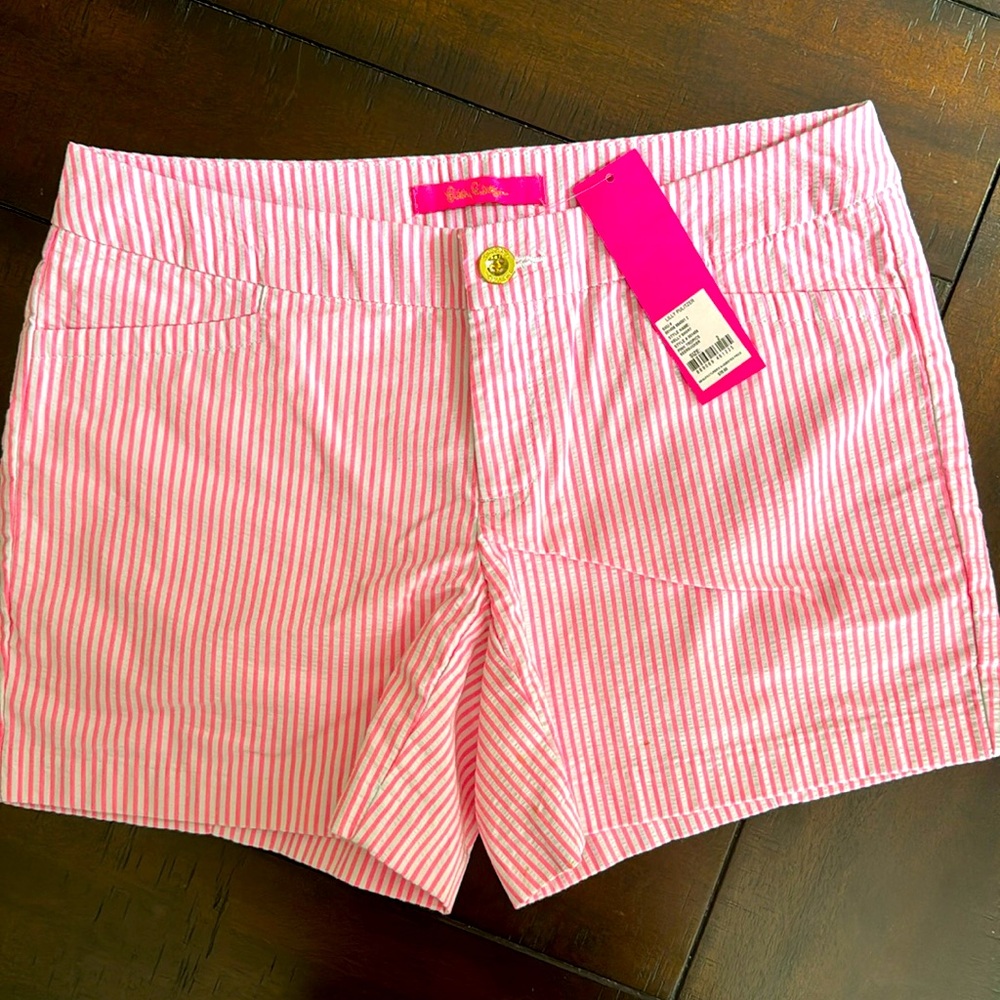 Lilly Pulitzer seersucker shorts NWT size 2